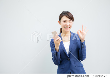 Business woman smile 45693478