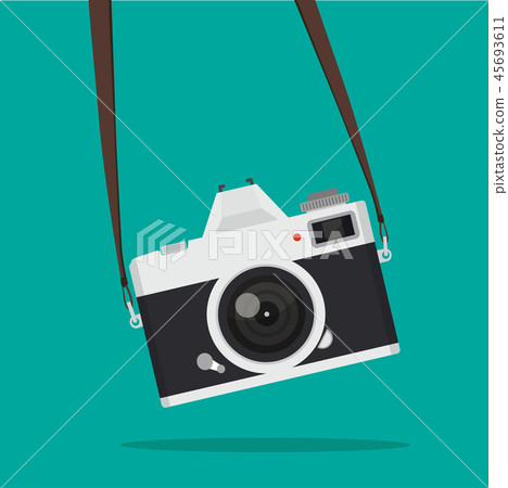 Hanging retro Camera vector Hanging retro Camera vector 45693611