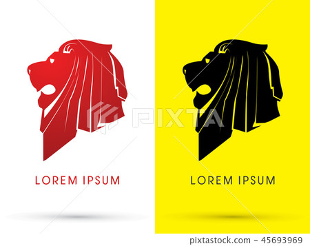 Lion Head graphic vector Lion Head graphic vector 45693969