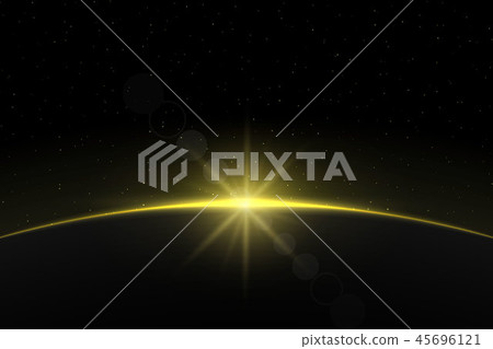 Planet earth sunrise. 45696121