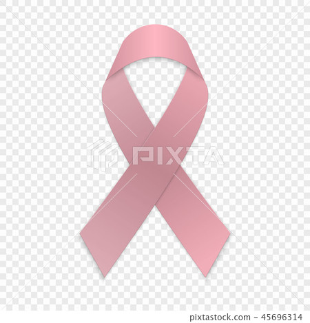 Pink ribbon. Breast cancer awareness symbol 45696314