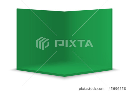 Empty show room with square corner Empty show room with square corner 45696358