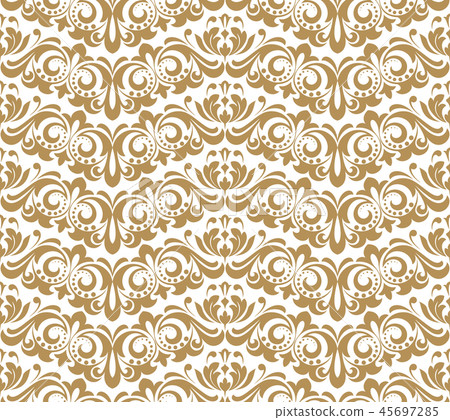 Wallpaper in the style of Baroque. A seamless Wallpaper in the style of Baroque. A seamless 45697285