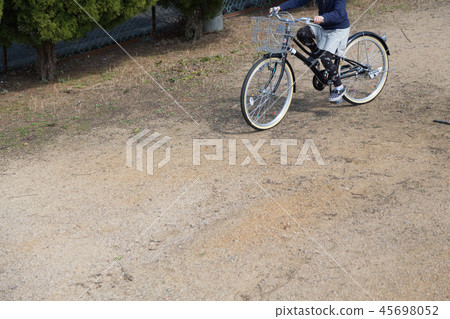 Children with bicycle Children with bicycle 45698052