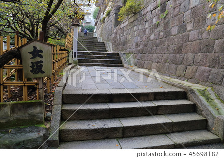 從嘴裡爬上學習Yushima天神之神的女人的斜坡 45698182