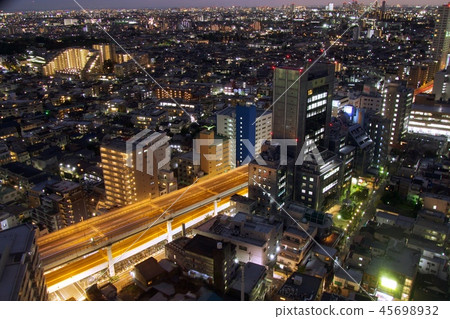 三軒茶屋東京都市區夜景胡蘿蔔塔 三軒茶屋東京都市區夜景胡蘿蔔塔 45698932