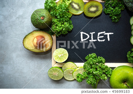 DIET chalk inscription on the board table. DIET chalk inscription on the board table. 45699183