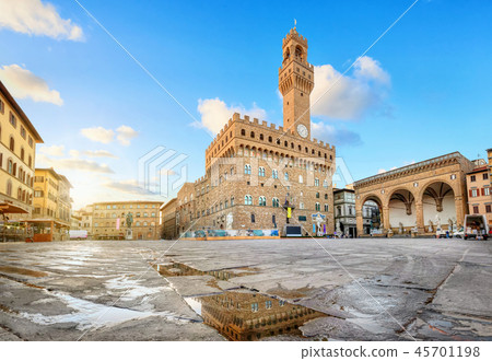Florence, Italy. Piazza della Signoria square Florence, Italy. Piazza della Signoria square 45701198