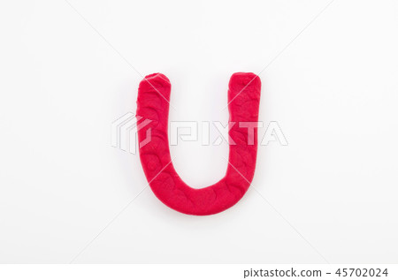 Red clay alphabet U Red clay alphabet U 45702024