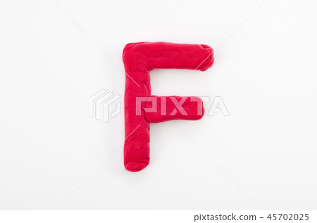 Red clay alphabet F Red clay alphabet F 45702025