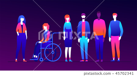Our team - modern flat design style illustration Our team - modern flat design style illustration 45702341