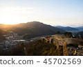Takeda Castle in the morning 45702569