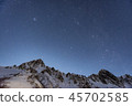 Winter mountain night 45702585