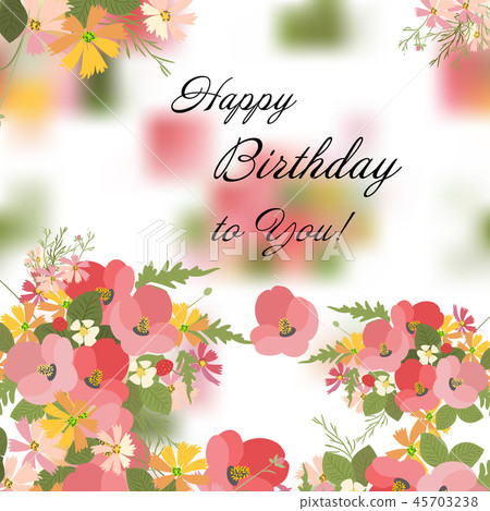 Vintage romantic of fashionable bouquets of flowers. 45703238