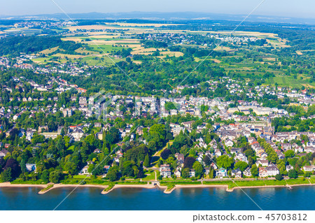 Bonn suburb aerial view, Germany 45703812