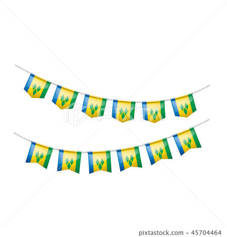 Saint Vincent and the Grenadines flag, vector illustration on a white background 45704464