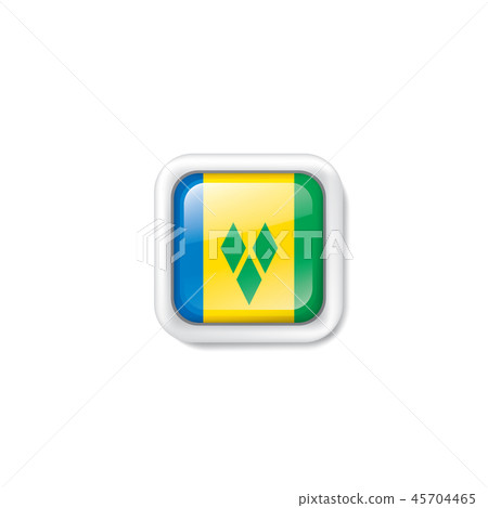 Saint Vincent and the Grenadines flag, vector illustration on a white background 45704465