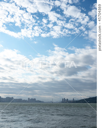 River landscape of Taipei River landscape of Taipei 45704869
