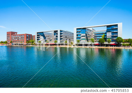 Innenhafen harbor district in Duisburg Innenhafen harbor district in Duisburg 45705853