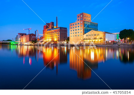 Innenhafen harbor district in Duisburg 45705854