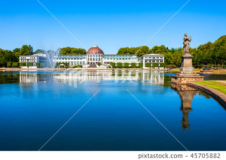 Hollersee lake in Burgerpark, Bremen 45705882