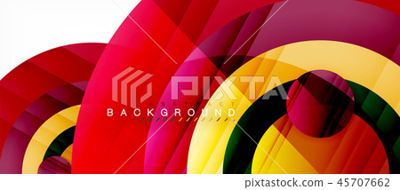 Glossy colorful circles abstract background, modern geometric design Glossy colorful circles abstract background, modern geometric design 45707662