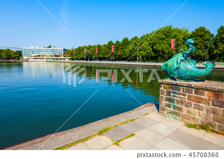 Putto on the Fish sculpture 45708368