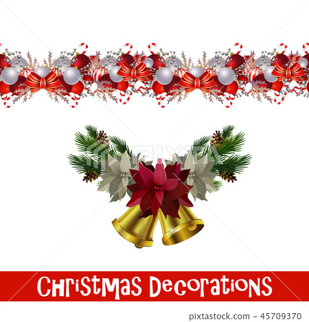 Vector Christmas Border Vector Christmas Border 45709370