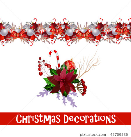 Vector Christmas Border 45709386