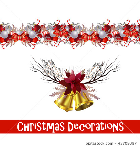 Vector Christmas Border Vector Christmas Border 45709387