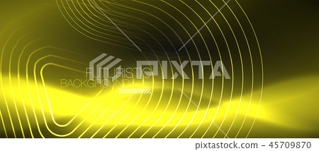 Dark black abstract background with neon colors and lines Dark black abstract background with neon colors and lines 45709870