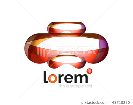 Abstract geometric business icon 45710250