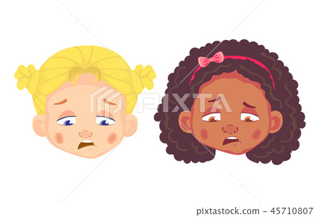faces of girls character set faces of girls character set 45710807