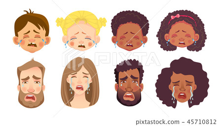 emotions of human face set emotions of human face set 45710812