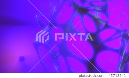 Abstract 3d rendering concept of high poly sphere with chaotic mesh grid cellular mulecular Abstract 3d rendering concept of high poly sphere with chaotic mesh grid cellular mulecular 45712241