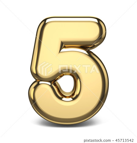 Golden number 5 FIVE 3D Golden number 5 FIVE 3D 45713542