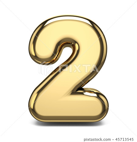 Golden number 2 TWO 3D Golden number 2 TWO 3D 45713545