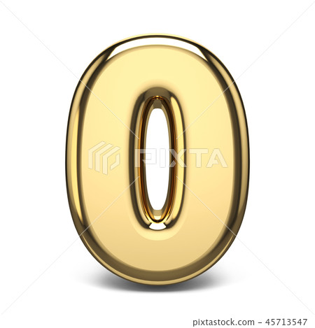 Golden number 0 ZERO 3D 45713547
