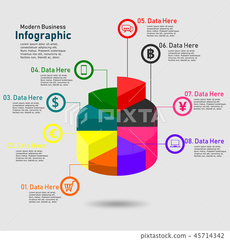 Modern design of business infographic Modern design of business infographic 45714342