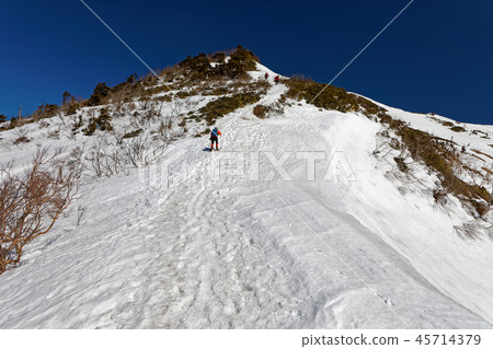 Mountain climbers heading to Joshu Mt. Mountain climbers heading to Joshu Mt. 45714379
