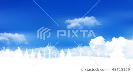 Christmas snow Winter background 45715169