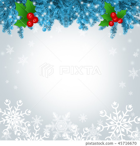 Christmas Christmas Background Tree Snowflake Stock Illustration