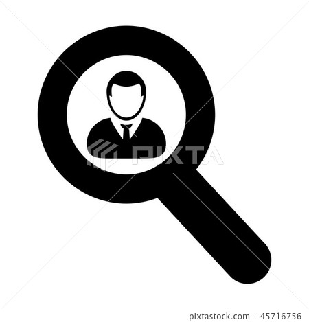 People search icon vector male user person profile 45716756