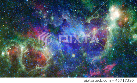 Universe filled with stars and galaxy. Universe filled with stars and galaxy. 45717350