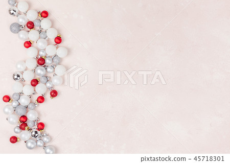 New Year or Christmas decoration background New Year or Christmas decoration background 45718301