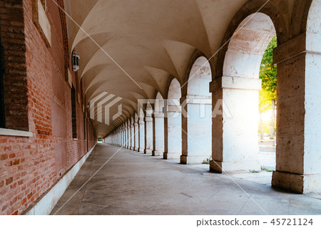 Arcade in Royal Palace of Aranjuez in Madrid 45721124