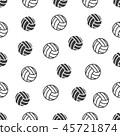 seamless pattern with volleyball 45721874