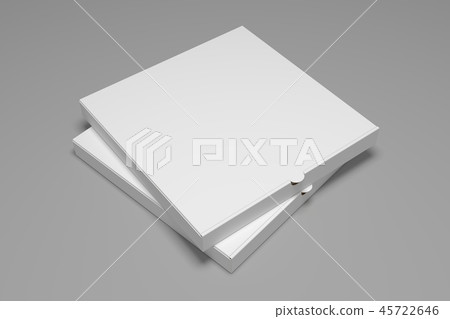 Download Two Blank 3d Rendering Pizza Boxes Mockup Stock Illustration 45722646 Pixta