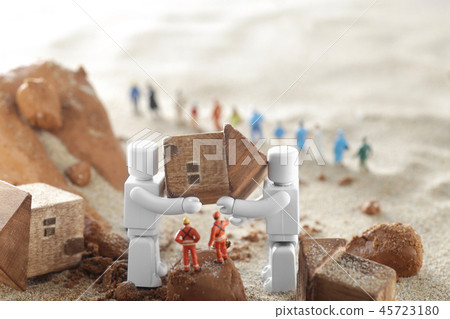 Robot that rescues in earth and sand disaster Robot that rescues in earth and sand disaster 45723180