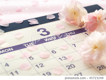 櫻桃日曆3月畢業年終花瓣日曆 45723249